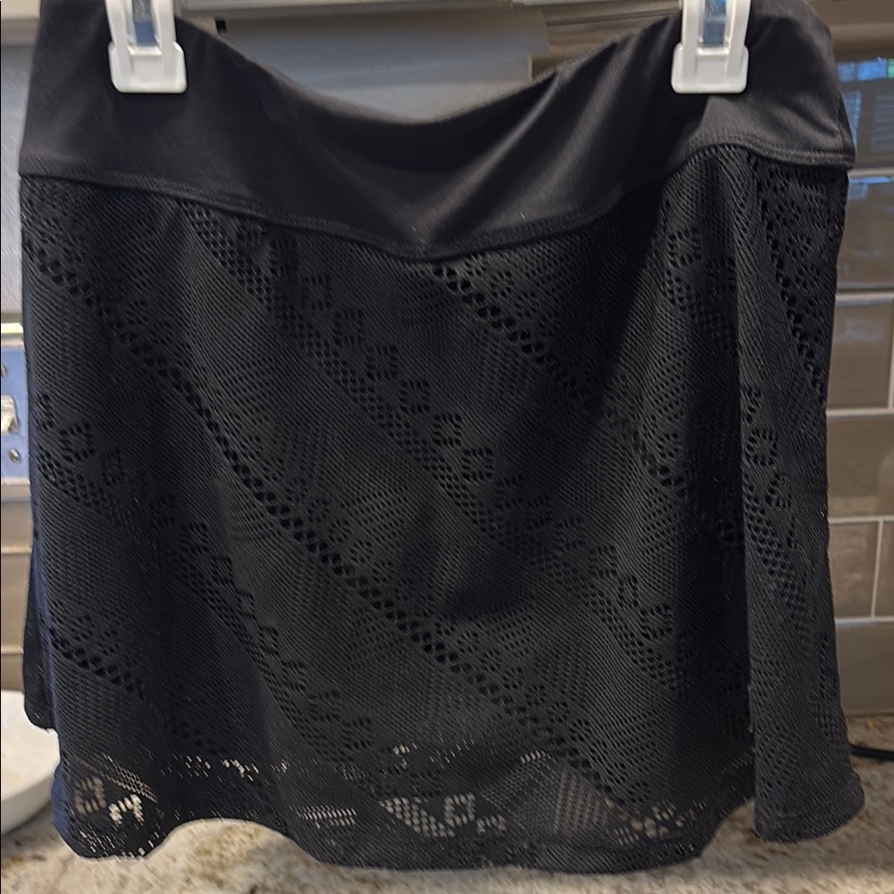 Black Fila tennis skirt